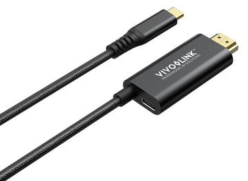 VivoLink USB-C to HDMI Cable with 100W PD Charge Black - Kabel - Digital/Daten von LumaTech