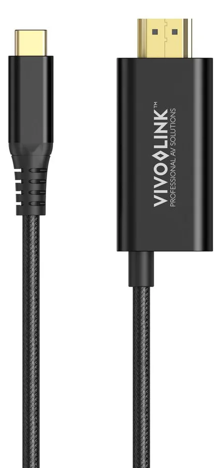 VivoLink USB-C to HDMI Cable with 100W PD Charge Black - Kabel - Digital/Daten, Ansicht 4
