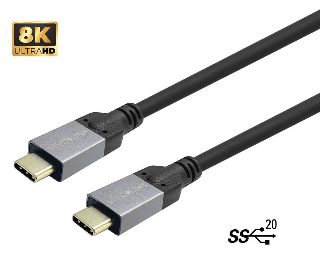 VivoLink USB-Kabel - 24 pin USB-C (M) zu 24 pin USB-C (M) von LumaTech