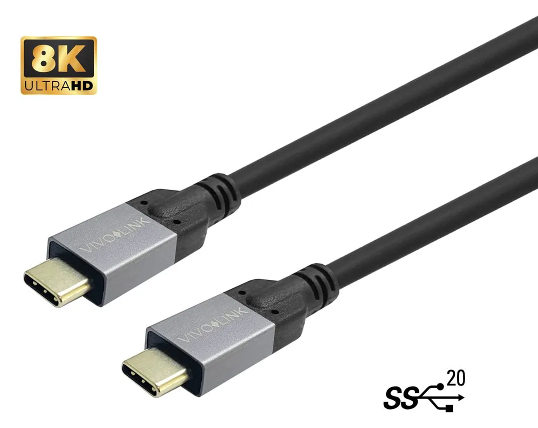 VivoLink USB-Kabel - 24 pin USB-C (M) zu 24 pin USB-C (M), Ansicht 2
