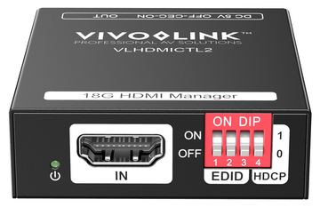 VivoLink VLHDMICTL2 - 3840 x 2160 Pixel - 18 Gbit/s - Schwarz - HDMI - USB Typ-C - 5 V von LumaTech