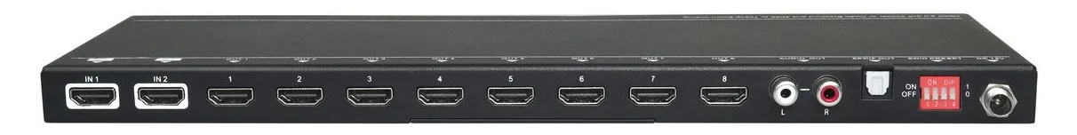 VivoLink VLHDMISP2X8 - HDMI - 8x HDMI - 1.4/2.0 - 3840 x 2160 Pixel - Schwarz - Metall, Ansicht 2