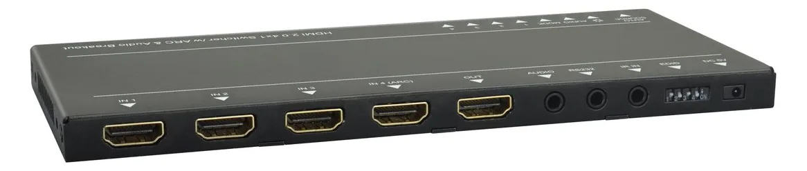 VivoLink VLSW141H - HDMI - Schwarz - 60 fps - 18 Gbit/s - 3840 x 2160 Pixel - IR + RS232, Ansicht 2