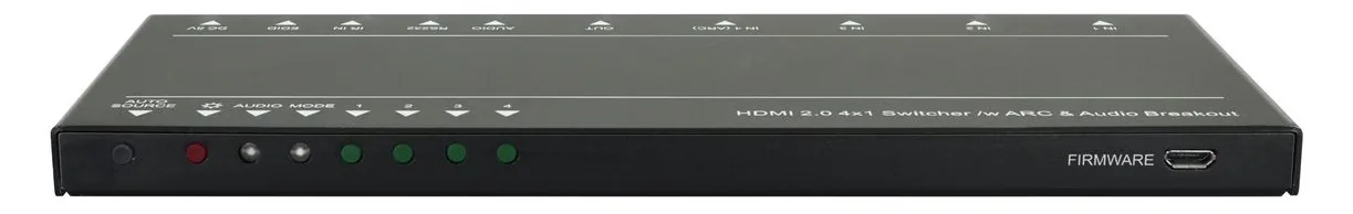VivoLink VLSW141H - HDMI - Schwarz - 60 fps - 18 Gbit/s - 3840 x 2160 Pixel - IR + RS232, Ansicht 3