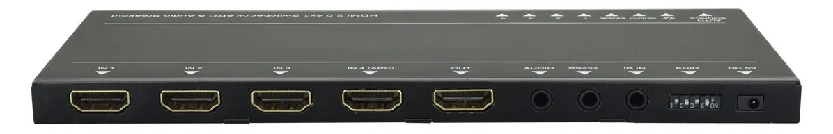 VivoLink VLSW141H - HDMI - Schwarz - 60 fps - 18 Gbit/s - 3840 x 2160 Pixel - IR + RS232, Ansicht 4
