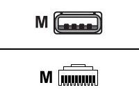 Zebra Datenkabel - USB (M) zu RJ-45 (10-polig) (M) von LumaTech