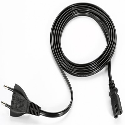 Zebra Stromkabel - Eurostecker zu IEC 60320 C7