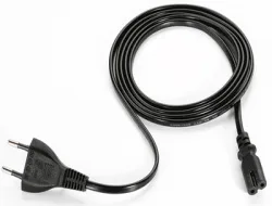 Zebra Stromkabel - Eurostecker zu IEC 60320 C7, Ansicht 2