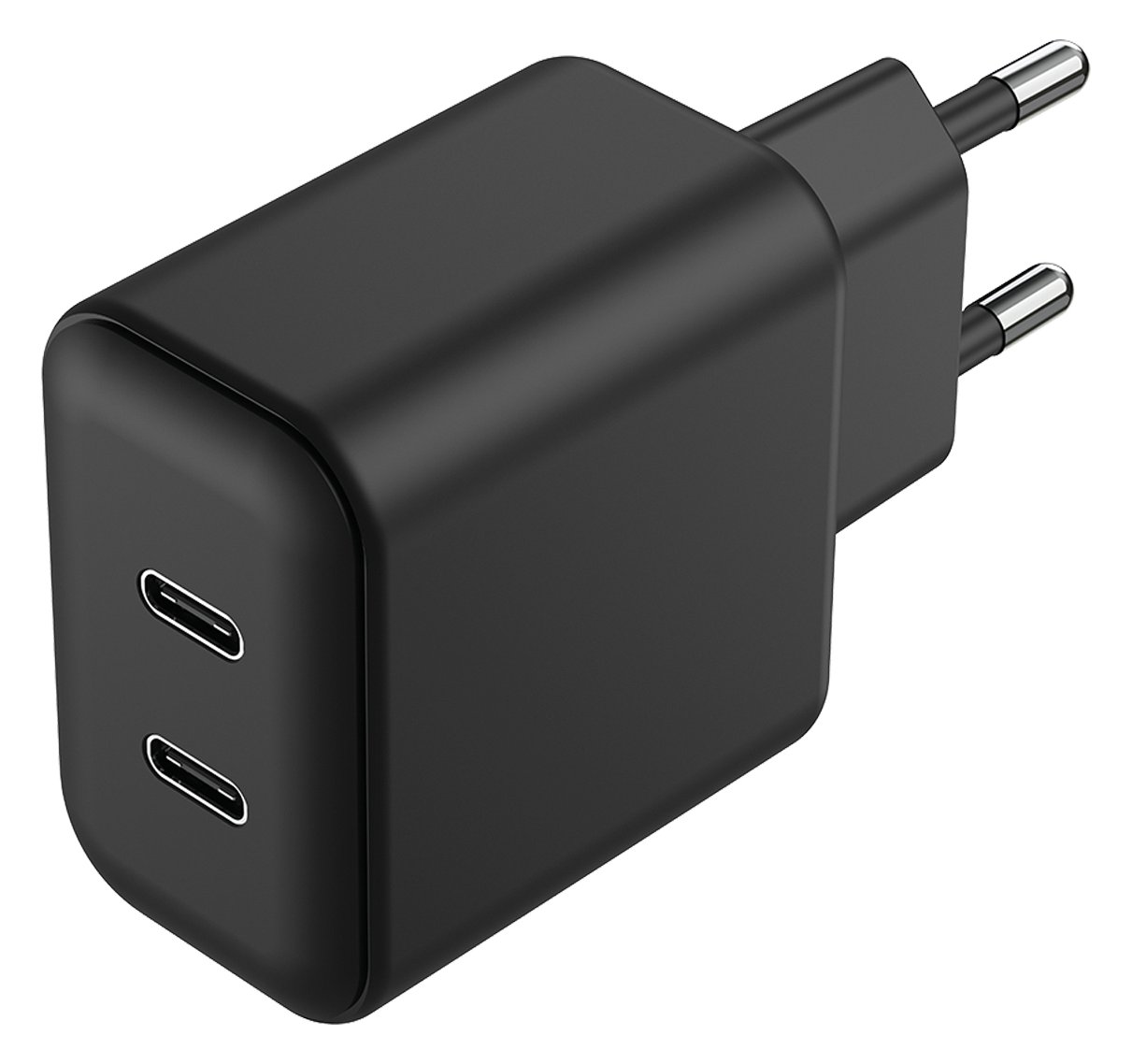 2GO Ladegerät 45W 2-Port 2x USB-C schwarz
