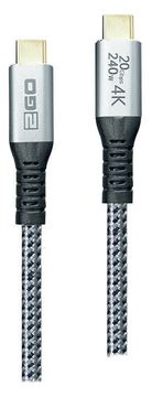 2GO Schnellladekabel USB-C 240W 20Gbps Thunderbolt - Digital/Daten von LumaTech