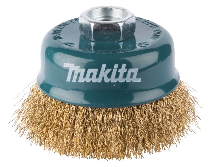 Makita Drahttopfbürste - für Holz, Metall, Farbe, Rost, Schweißkanten