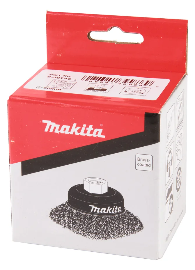 Makita Drahttopfbürste - für Stahl, Hartholz, Farbe, Rost, Schweißkanten, Ansicht 2
