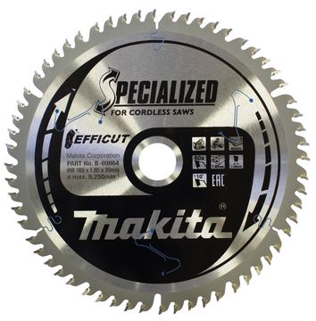 Makita Efficut - Kreissägeblatt - für Holz, Metall, Laminat, mitteldichte Holzfaserplatte (MDF) von LumaTech