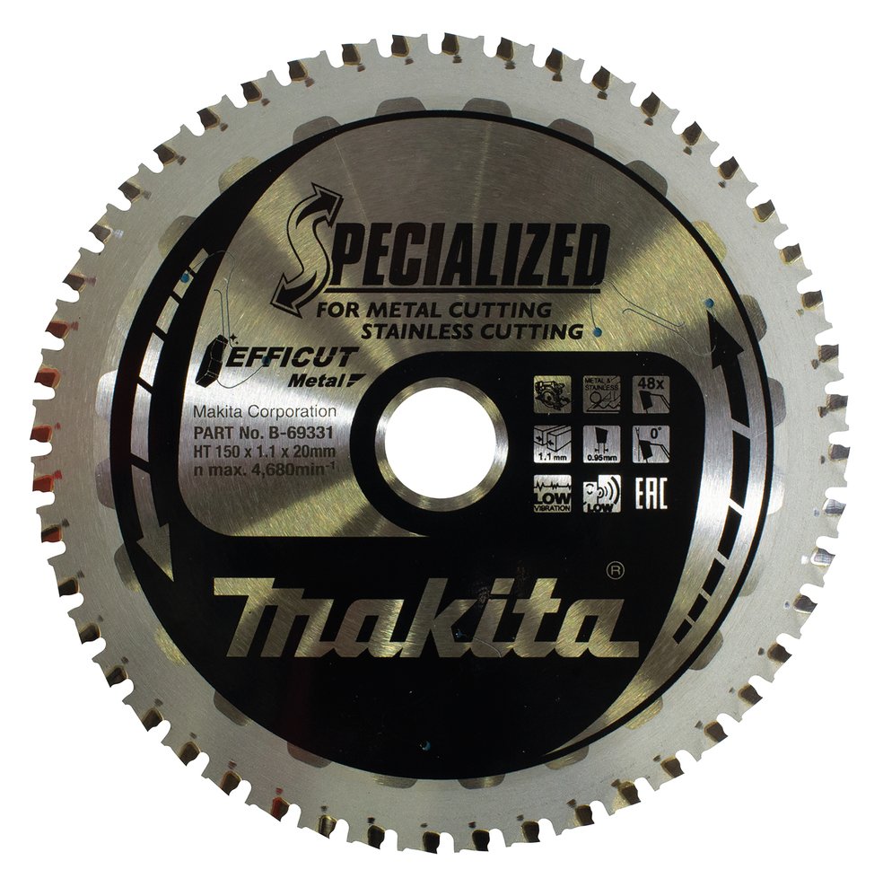 Makita Efficut - Kreissägeblatt - für Metall, Edelstahl, Stahl