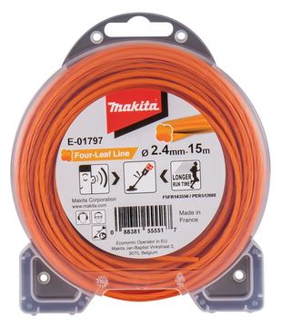 Makita Fadenstücke - 2.4 mm - Länge: 15 m - für P/N: DUR191UZX3