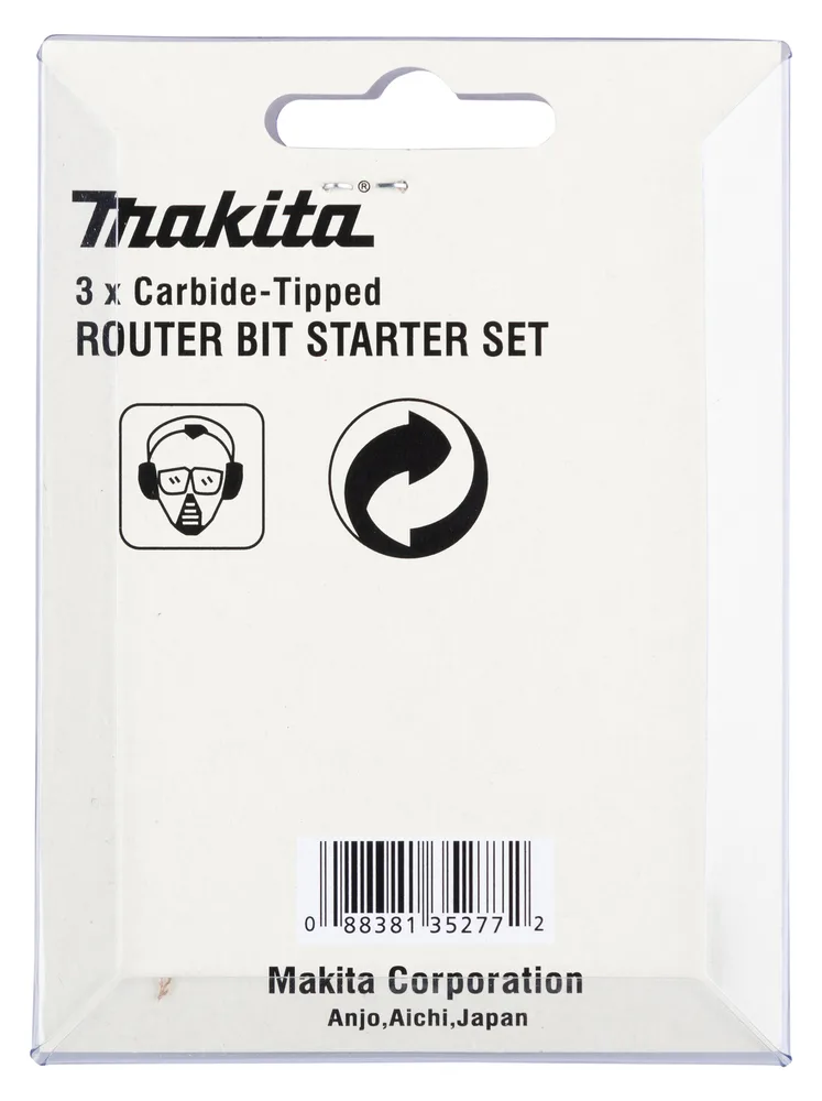 Makita Fräs-Bitsatz - 3 Stücke - für Makita DRT50Z, Ansicht 2