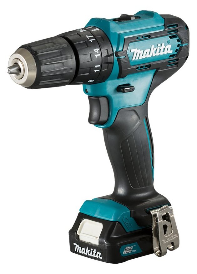 Makita HP333DSAX1 Akku-Schlagbohrschrauber inkl. Koffer + 2 Akkus 2.0Ah + Zubehör