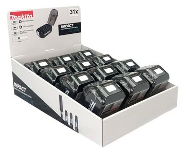 Makita Impact Black - Schlagschrauber Bitsatz - 31 Stücke - torx, phillips, pozidriv - Länge: 25 mm (Packung mit 12) von LumaTech