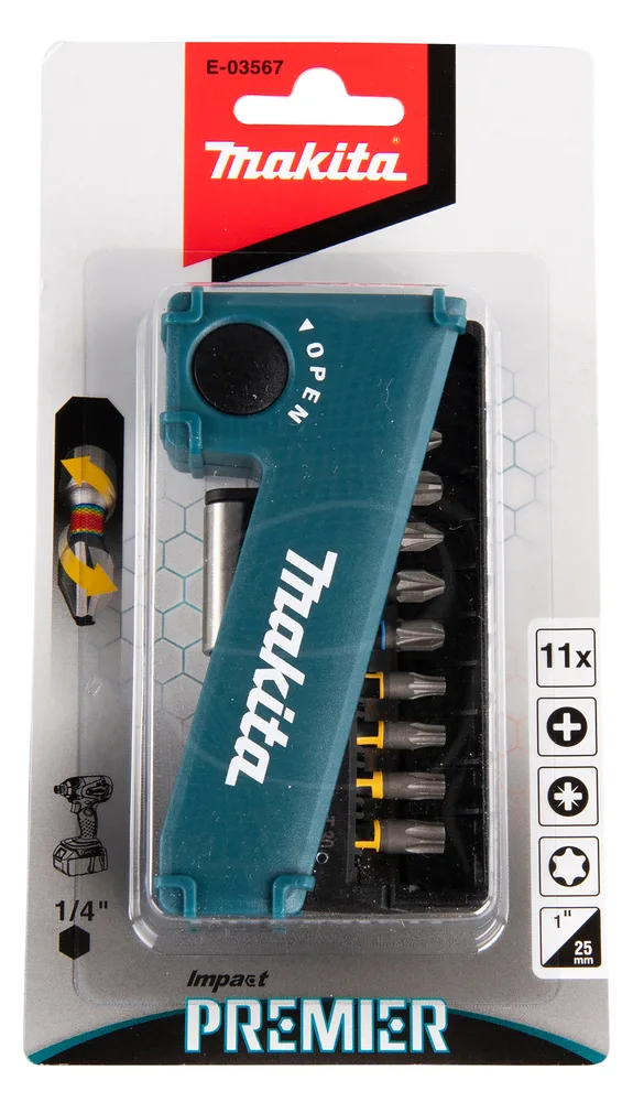 Makita Impact Premier - Schraubenziehersatz - 11 Stücke, Ansicht 4