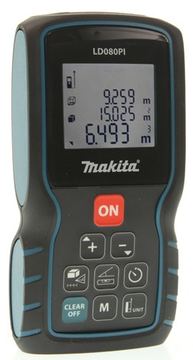 Makita LD080PI - cm,m,mm - Schwarz - Blau - 3 Zeilen - IP54 - 80 m - 0,05 m von LumaTech