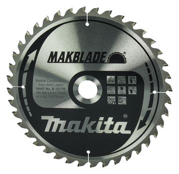 Makita MAKBLADE - Kreissägeblatt - für Holz - 260 mm - 40 von LumaTech