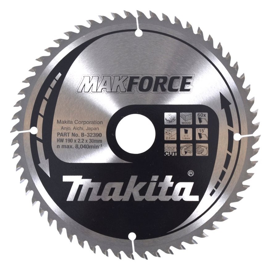 Makita MAKFORCE - Kreissägeblatt - für Holz - 190 mm