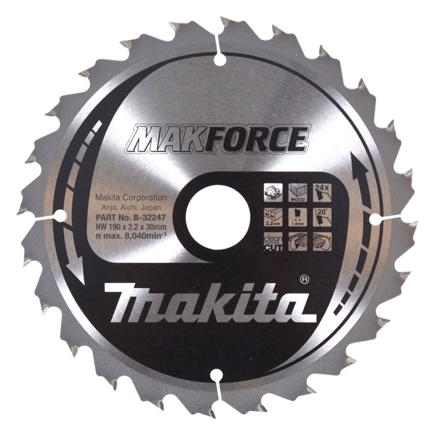 Makita MAKFORCE - Kreissägeblatt - für Holz - 190 mm