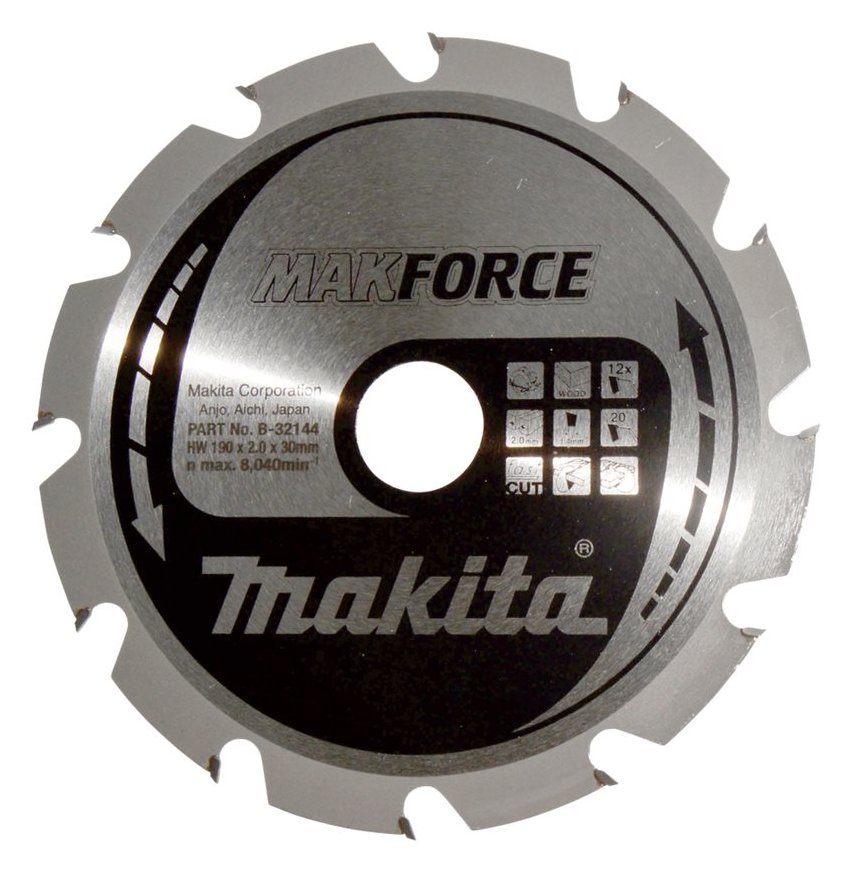 Makita MAKFORCE - Kreissägeblatt - für Holz - 190 mm