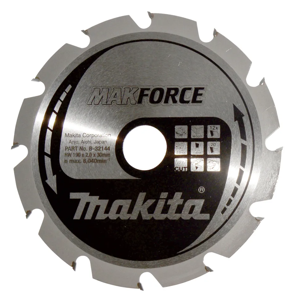 Makita MAKFORCE - Kreissägeblatt - für Holz - 190 mm, Ansicht 2