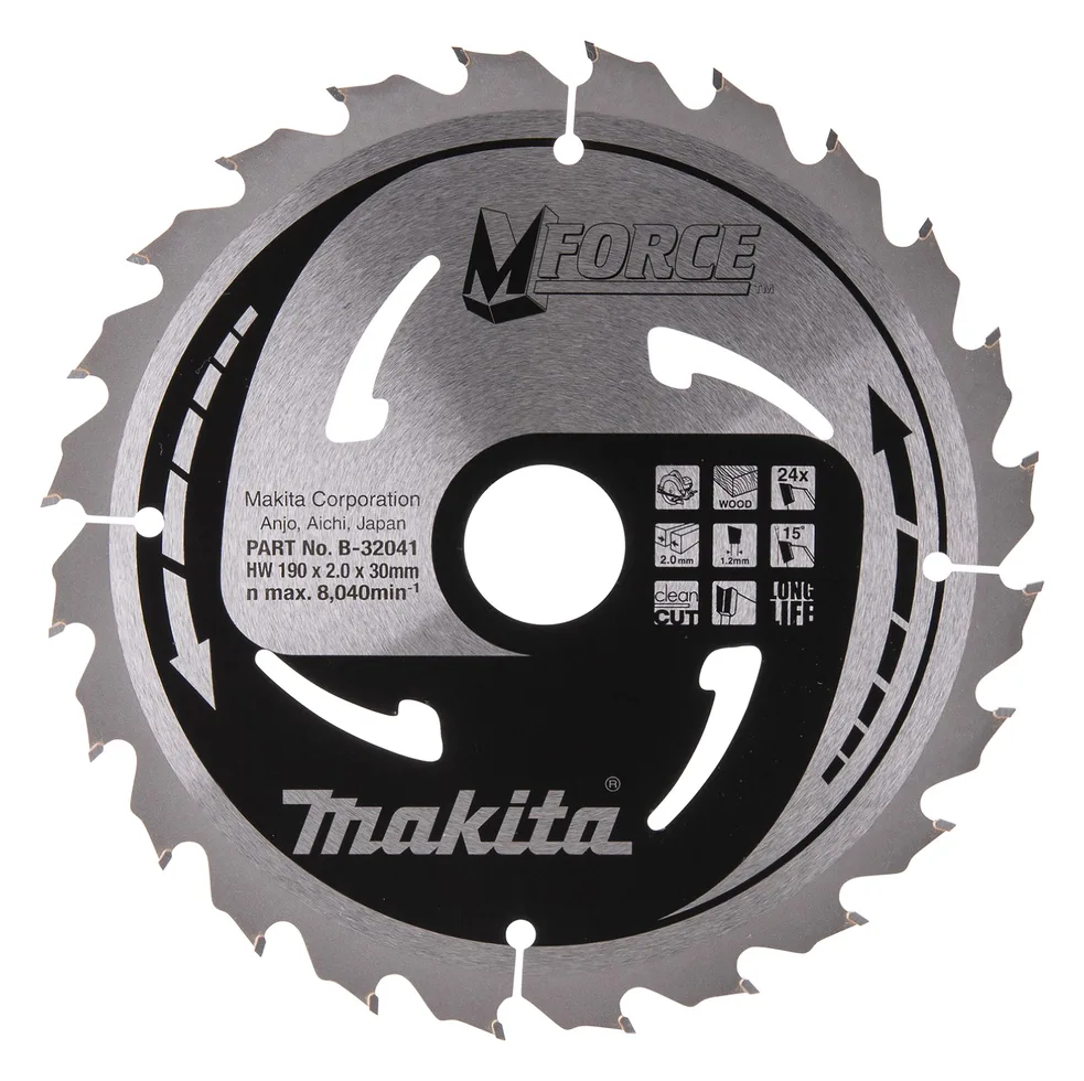 Makita M-Force - Kreissägeblatt - für Holz - 190 mm - 24, Ansicht 3