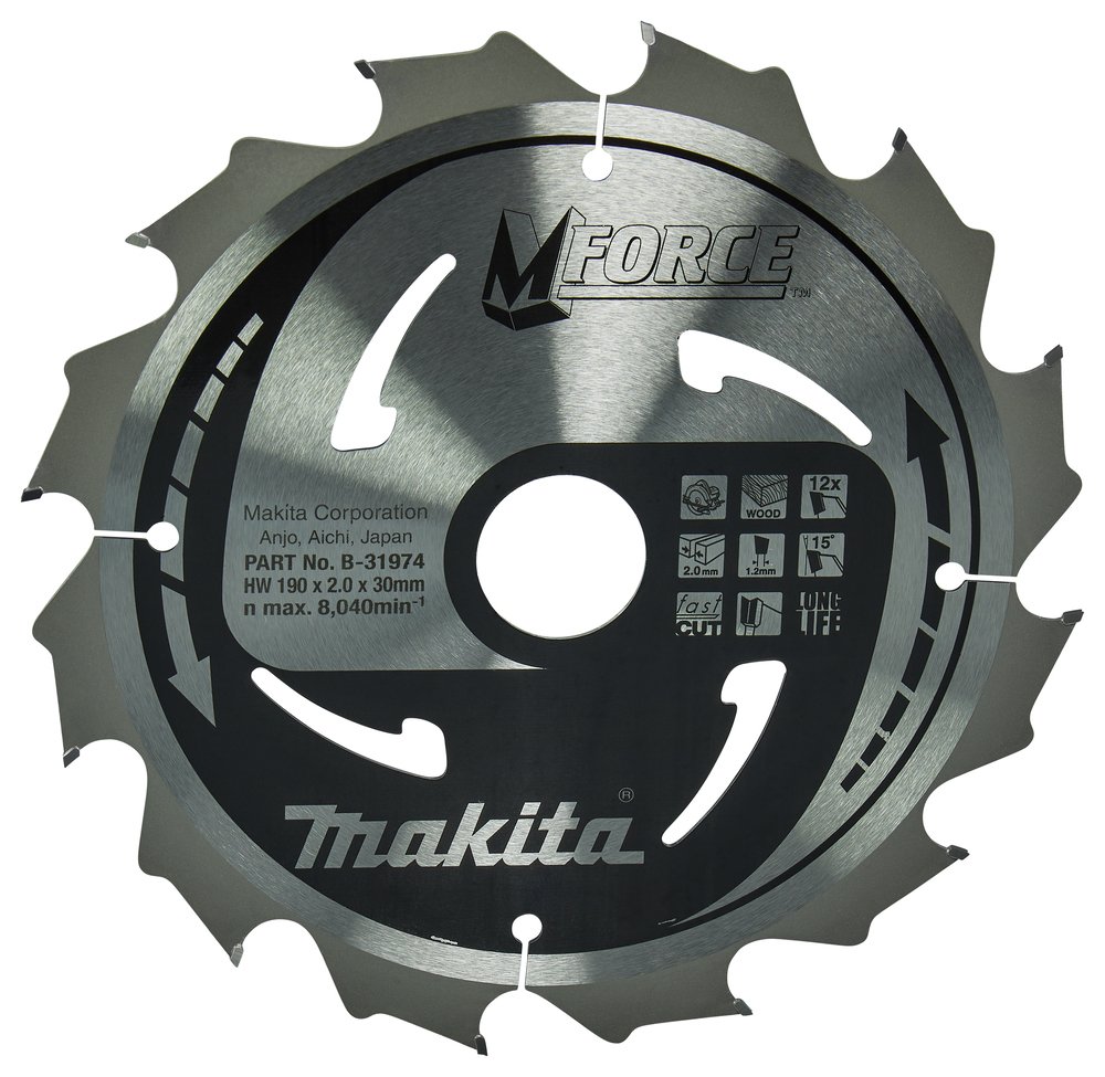 Makita M-Force - Kreissägeblatt - für Holz - 190 mm