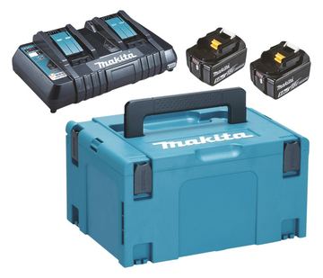 Makita Powersource-Kit Starterset 18V, 5.0Ah, Li-Ionen, 2 Akkus [10.0Ah] [180Wh] von LumaTech