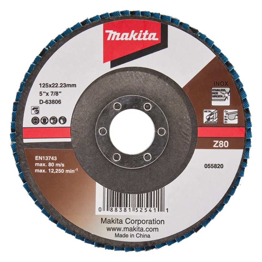 Makita Schleifscheibe - für Metall, Edelstahl, nicht eisenhaltiges Metall, Stahl