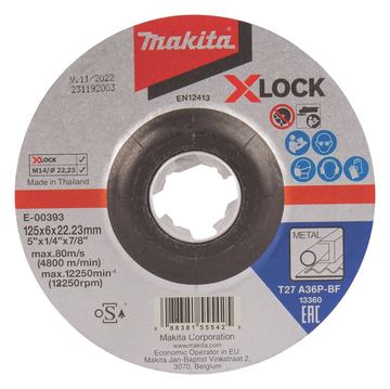Makita Schleifteller - für Metall - 125 mm von LumaTech