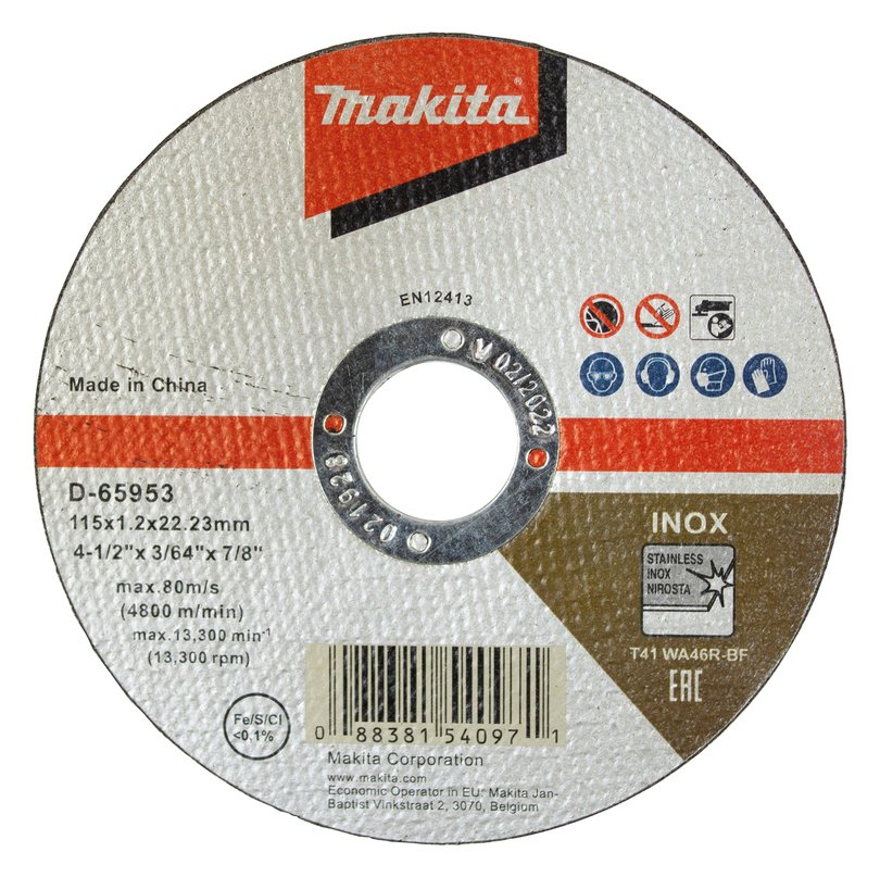 Makita Schneidscheibe - für Edelstahl - 115 mm