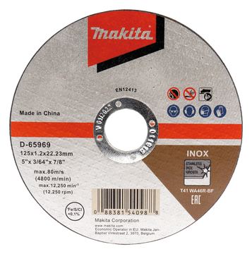 Makita Schneidscheibe - für Edelstahl - 125 mm von LumaTech