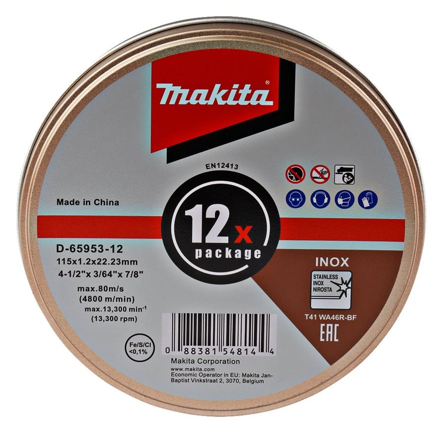 Makita Schneidscheibe - für Metall, Edelstahl, säurebeständiger Stahl