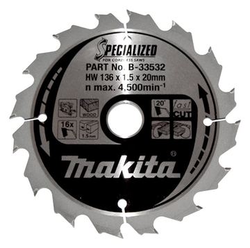 Makita Specialized - Kreissägeblatt - für Holz - 136 mm von LumaTech