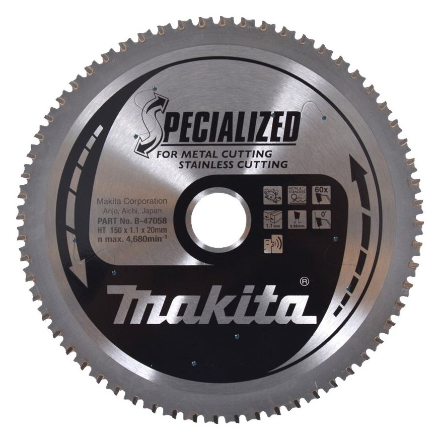Makita Specialized - Kreissägeblatt - für Metall, Edelstahl, Stahl