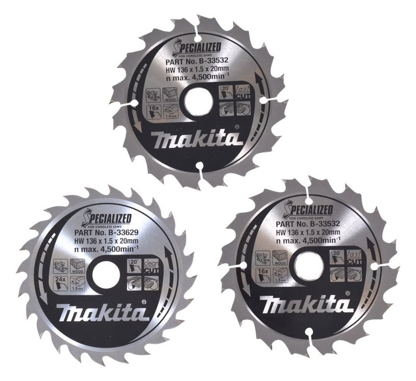 Makita Specialized - Sägeblattsatz - 3 Stücke