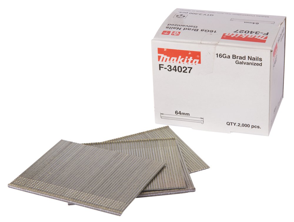Makita Stauchkopfnägel - Galvanisiertes Metall - Metallisch - 64 mm - 2000 Stück(e)