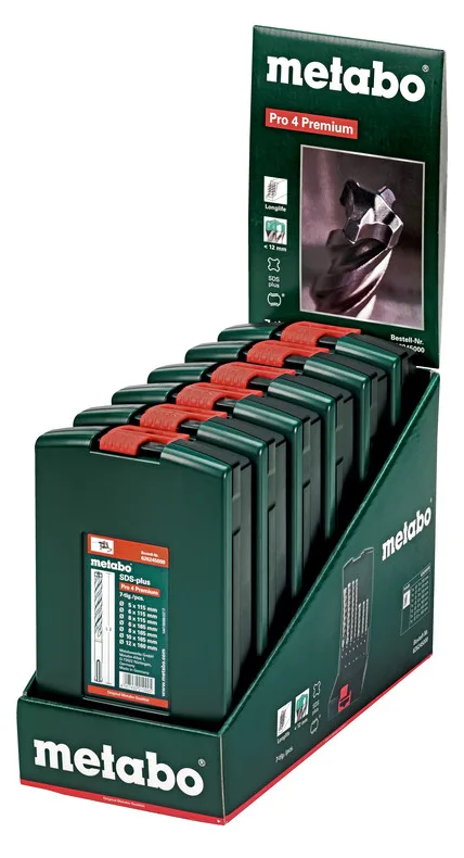 Metabo 626245000 - Rotationshammer - Bohrerbit-Set - SDS Plus - 7 Stück€, Ansicht 2