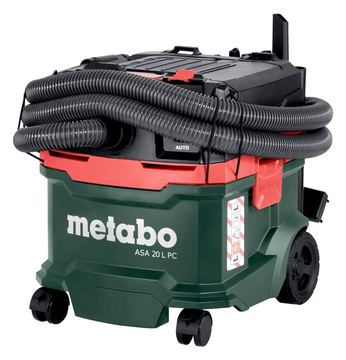 Metabo ASA 20 L PC - 1200 W - Zylinder-Vakuum - Trocken&Nass - 20 l - 78 dB - Schwarz - Grün - Rot von LumaTech