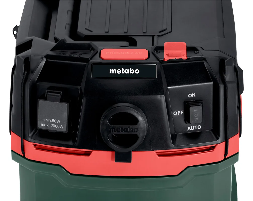 Metabo ASA 20 L PC - 1200 W - Zylinder-Vakuum - Trocken&Nass - 20 l - 78 dB - Schwarz - Grün - Rot, Ansicht 2