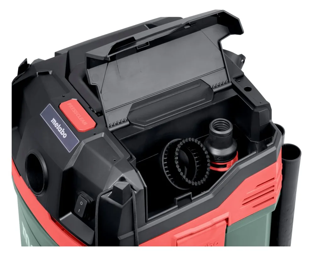 Metabo ASA 30 L PC - 1200 W - Trommel-Vakuum - Trocken&Nass - 30 l - 78 dB - Schwarz - Grün - Rot, Ansicht 4