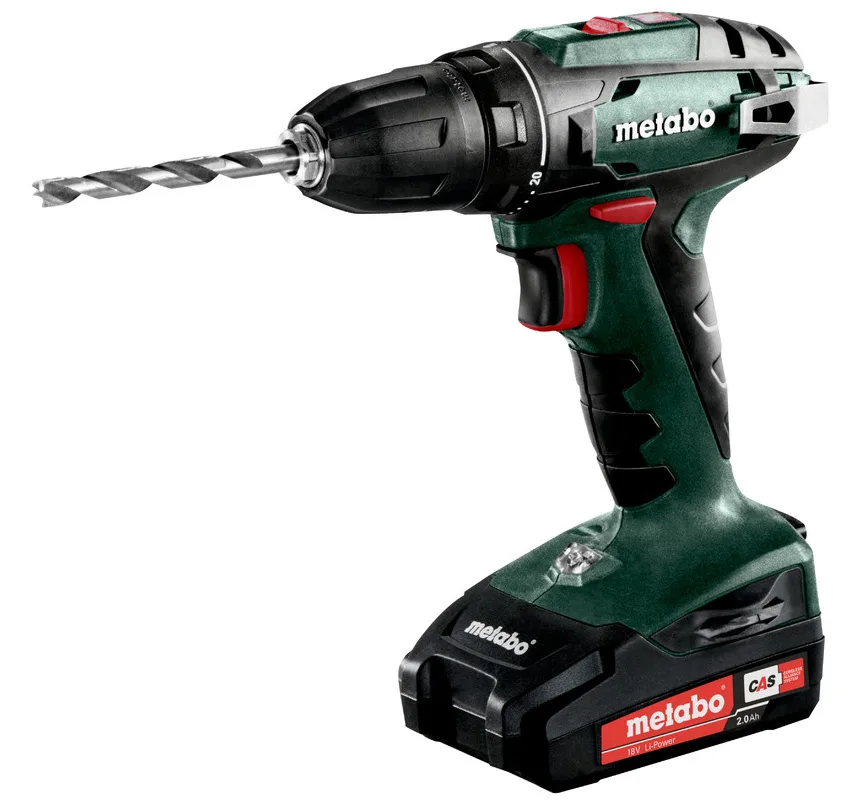 Metabo BS 18 Akku-Bohrschrauber inkl. Koffer + 2 Akkus 2.0Ah, Ansicht 2