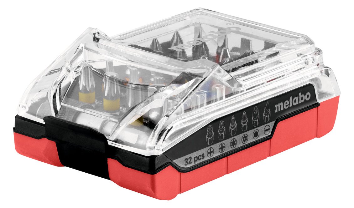 Metabo Schraubenziehersatz - 32 Stücke - torx, phillips, pozidriv, hex, slot, aufbruchsicher Torx
