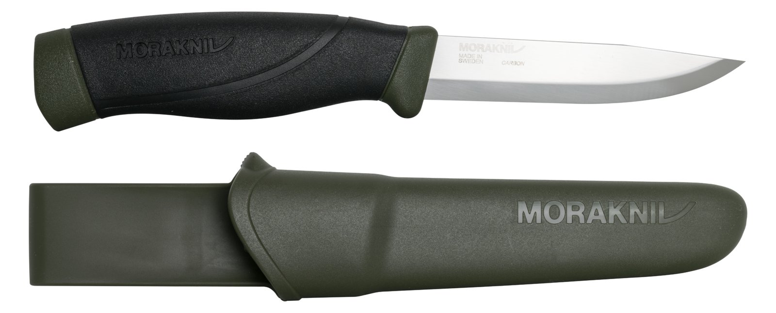 Morakniv 12210 - Einzelbild - Jagdmesser - Absetzpunkt - Karbonstahl - Thermoplastisches Elastomer (TPE) - Grün