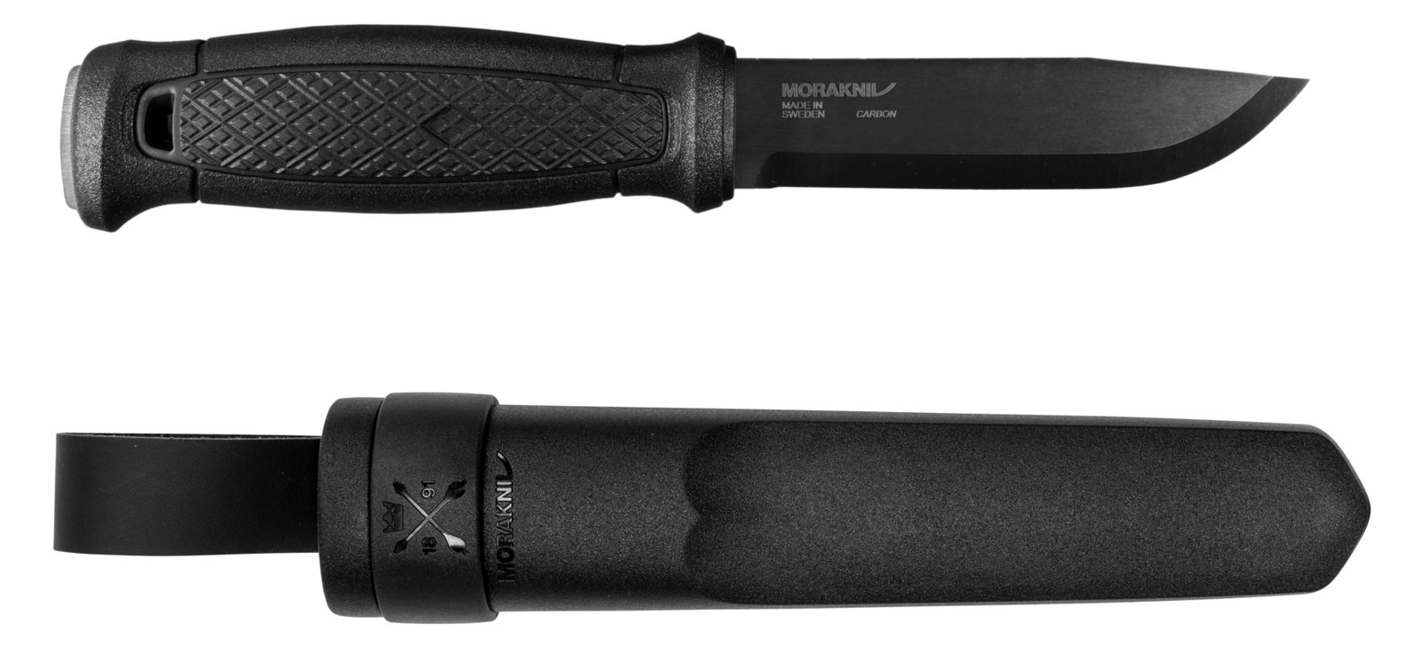 Morakniv 13716 - Einzelbild - Jagdmesser - Absetzpunkt - Karbonstahl - Polyamid - Schwarz