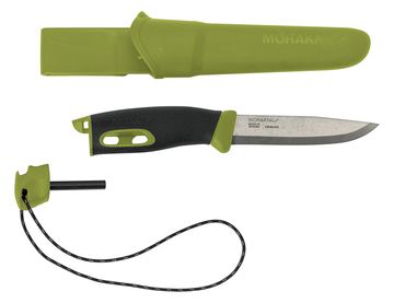 Morakniv Companion Spark - Camper/scout - Absetzpunkt - Edelstahl - Grün - 1 Werkzeug - 22,3 cm von LumaTech